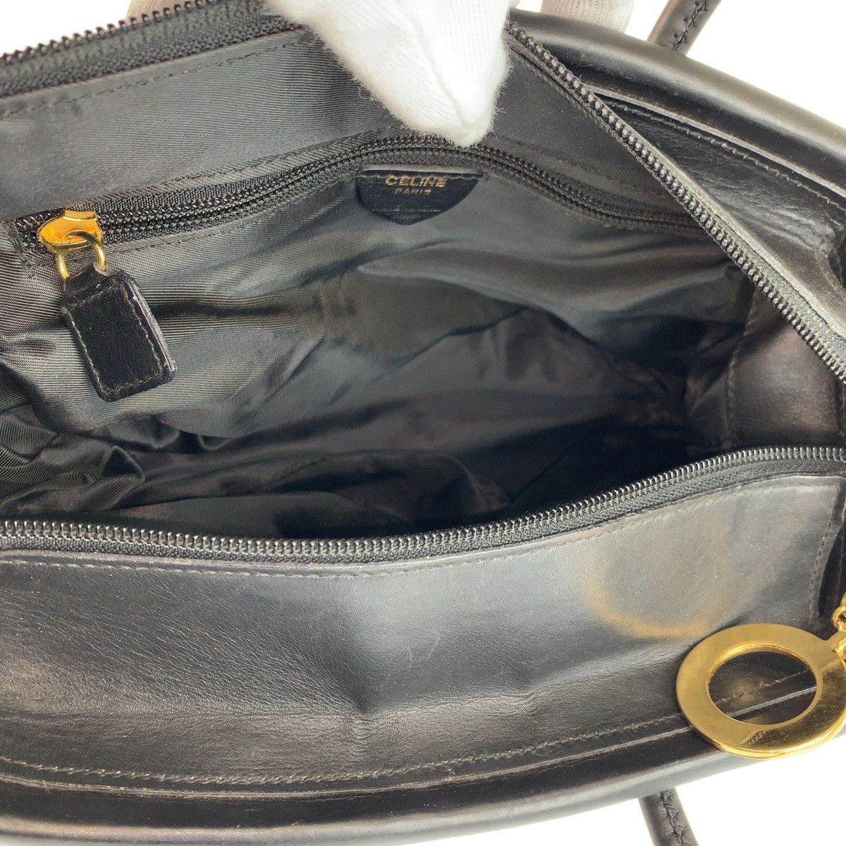 Celine Celine Celine Nylon Leather Handbag Textile Tote Bag TO5/1 DUTY FREE for USA Size ONE SIZE - 8 Thumbnail