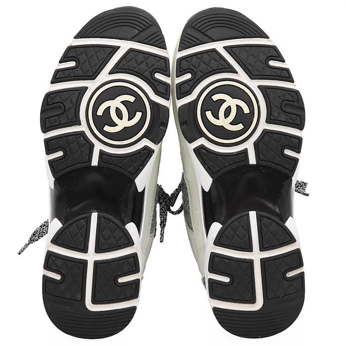 Chanel Chanel Chanel Tweed Sneakers Leather Shoes G39597 DUTY FREE for USA Size ONE SIZE - 8 Thumbnail