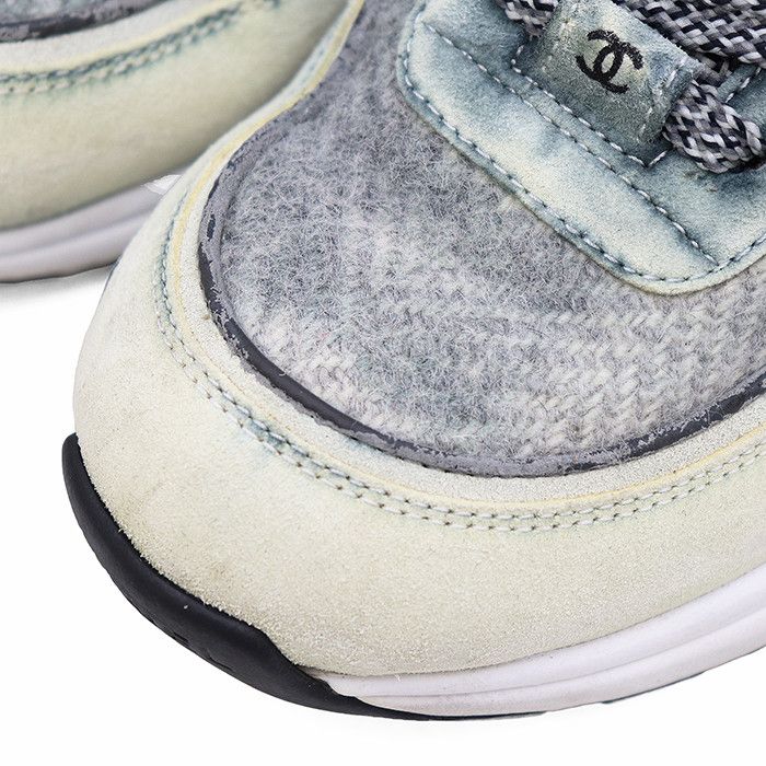 Chanel Chanel Chanel Tweed Sneakers Leather Shoes G39597 DUTY FREE for USA Size ONE SIZE - 14 Thumbnail