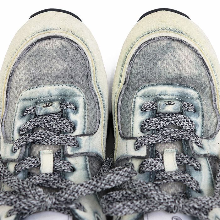 Chanel Chanel Chanel Tweed Sneakers Leather Shoes G39597 DUTY FREE for USA Size ONE SIZE - 15 Thumbnail