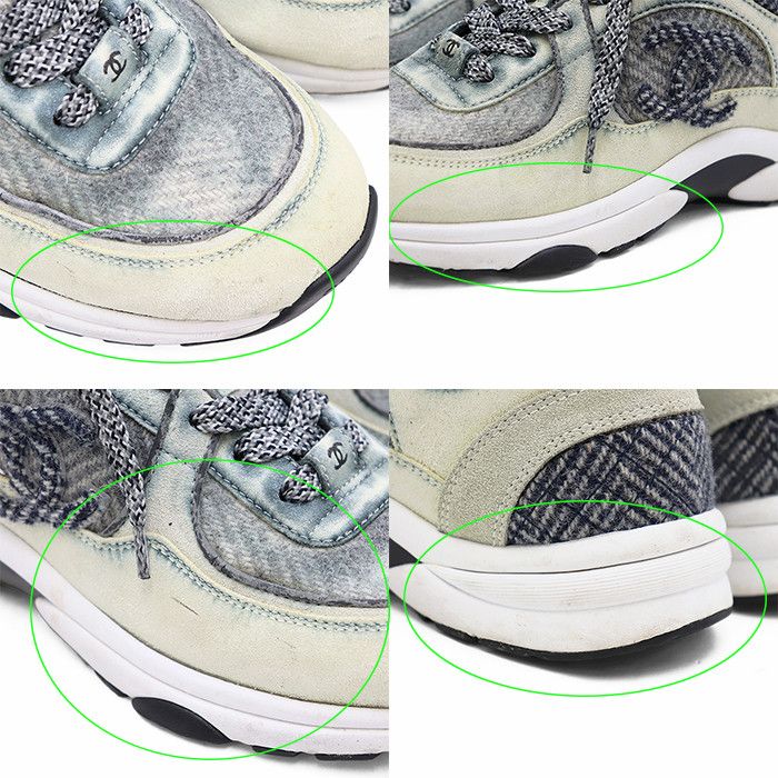 Chanel Chanel Chanel Tweed Sneakers Leather Shoes G39597 DUTY FREE for USA Size ONE SIZE - 9 Thumbnail