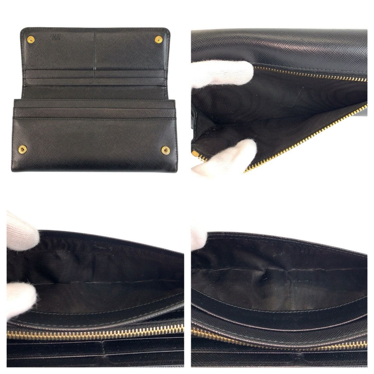 Prada Prada Prada Saffiano Leather Long Wallet Leather Long Wallet DUTY FREE for USA Size ONE SIZE - 9 Thumbnail