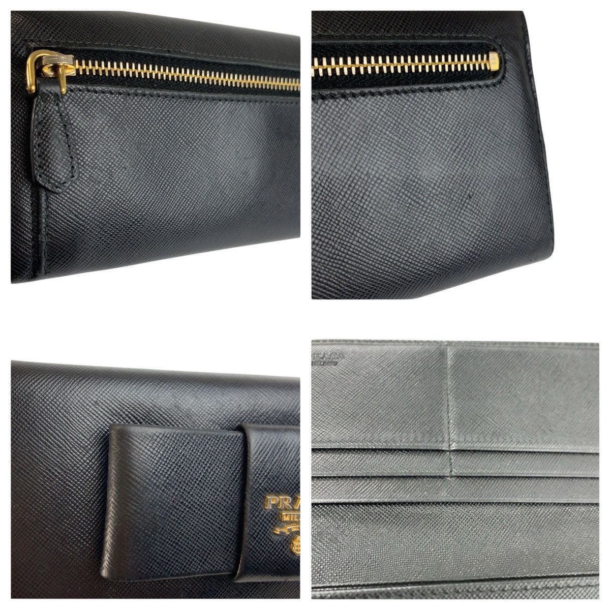 Prada Prada Prada Saffiano Leather Long Wallet Leather Long Wallet DUTY FREE for USA Size ONE SIZE - 8 Thumbnail