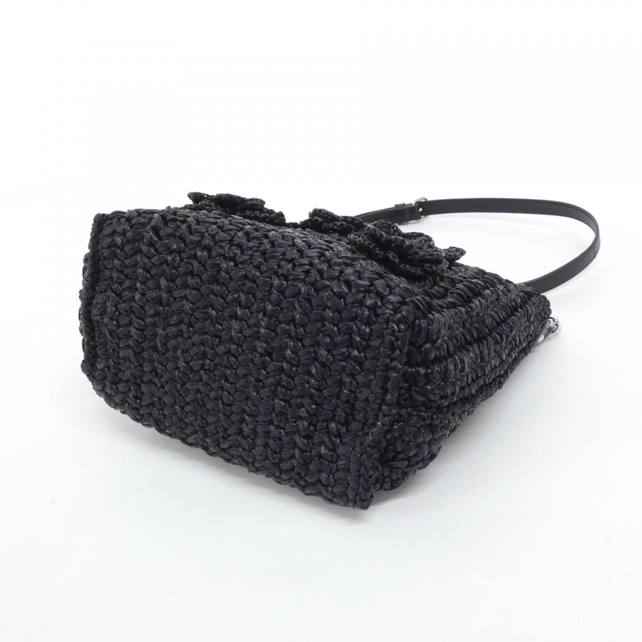 Miu Miu Miu Miu Miu Miu RAFIA CRYSTAL Shoulder Bag Plant-based Shoulder Bag 5BE055 DUTY FREE for USA Size ONE SIZE - 3 Thumbnail