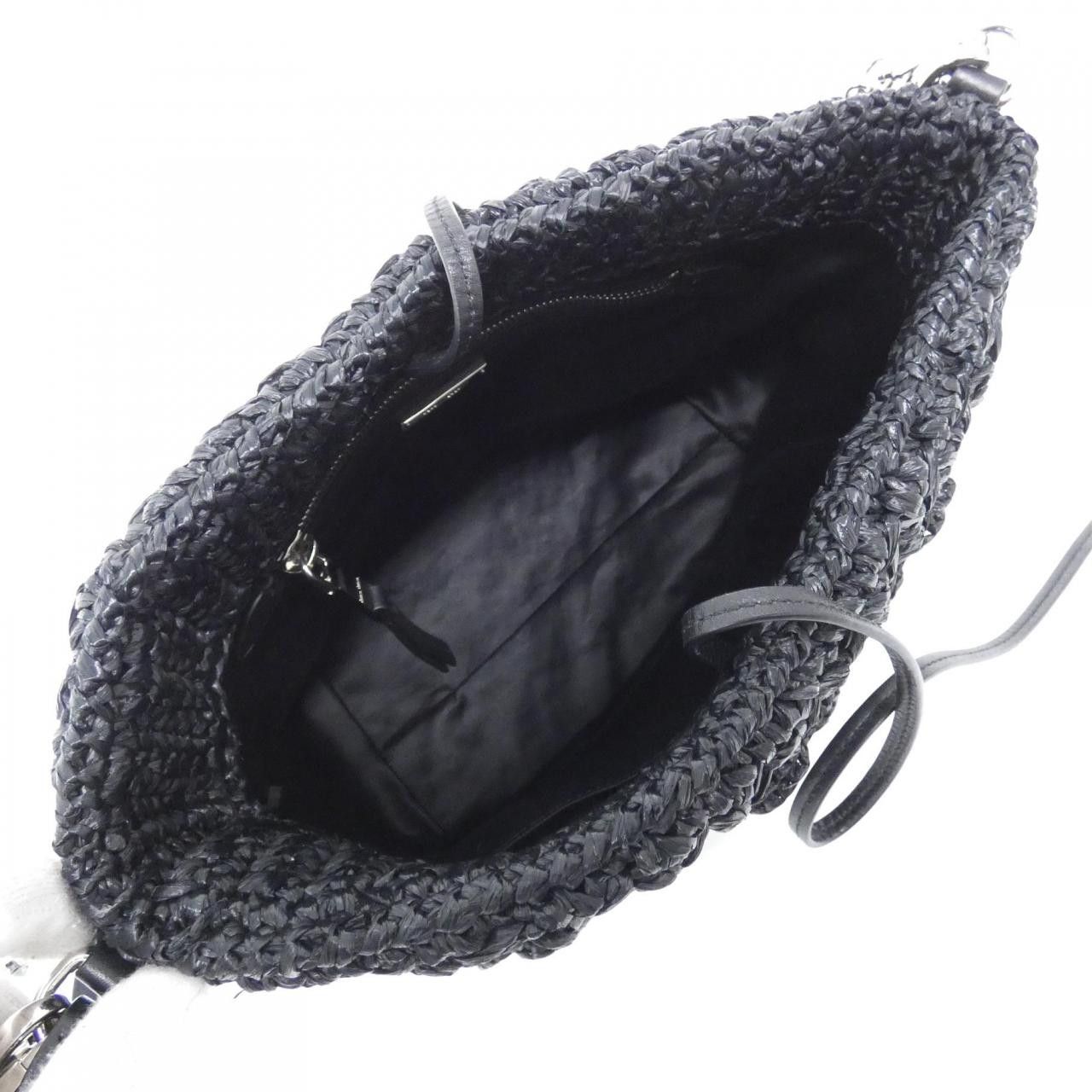 Miu Miu Miu Miu Miu Miu RAFIA CRYSTAL Shoulder Bag Plant-based Shoulder Bag 5BE055 DUTY FREE for USA Size ONE SIZE - 6 Thumbnail