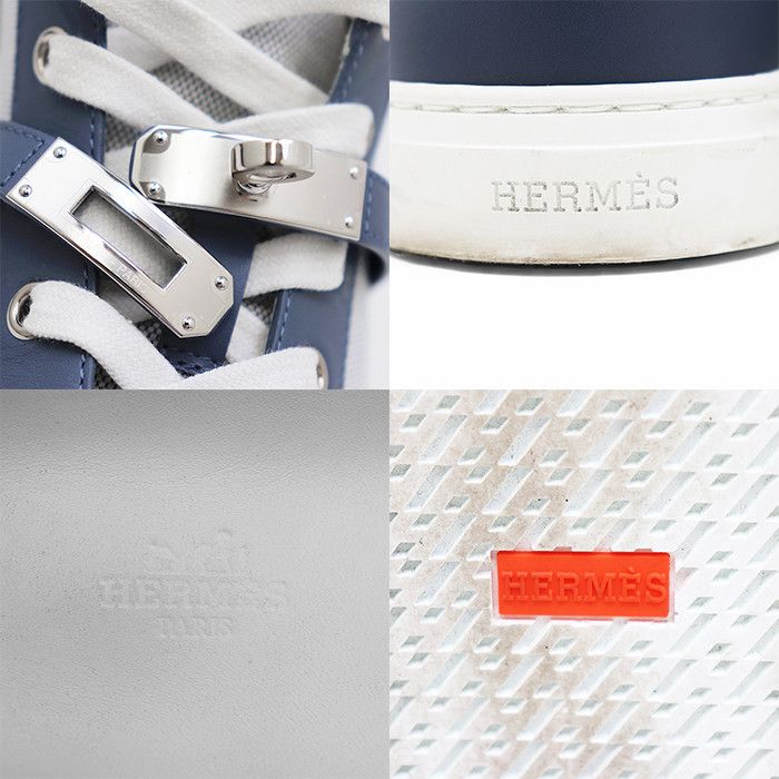 Hermes Hermes Hermes Daydream Leather Canvas Sneakers Leather Shoes DUTY FREE for USA Size ONE SIZE - 10 Thumbnail