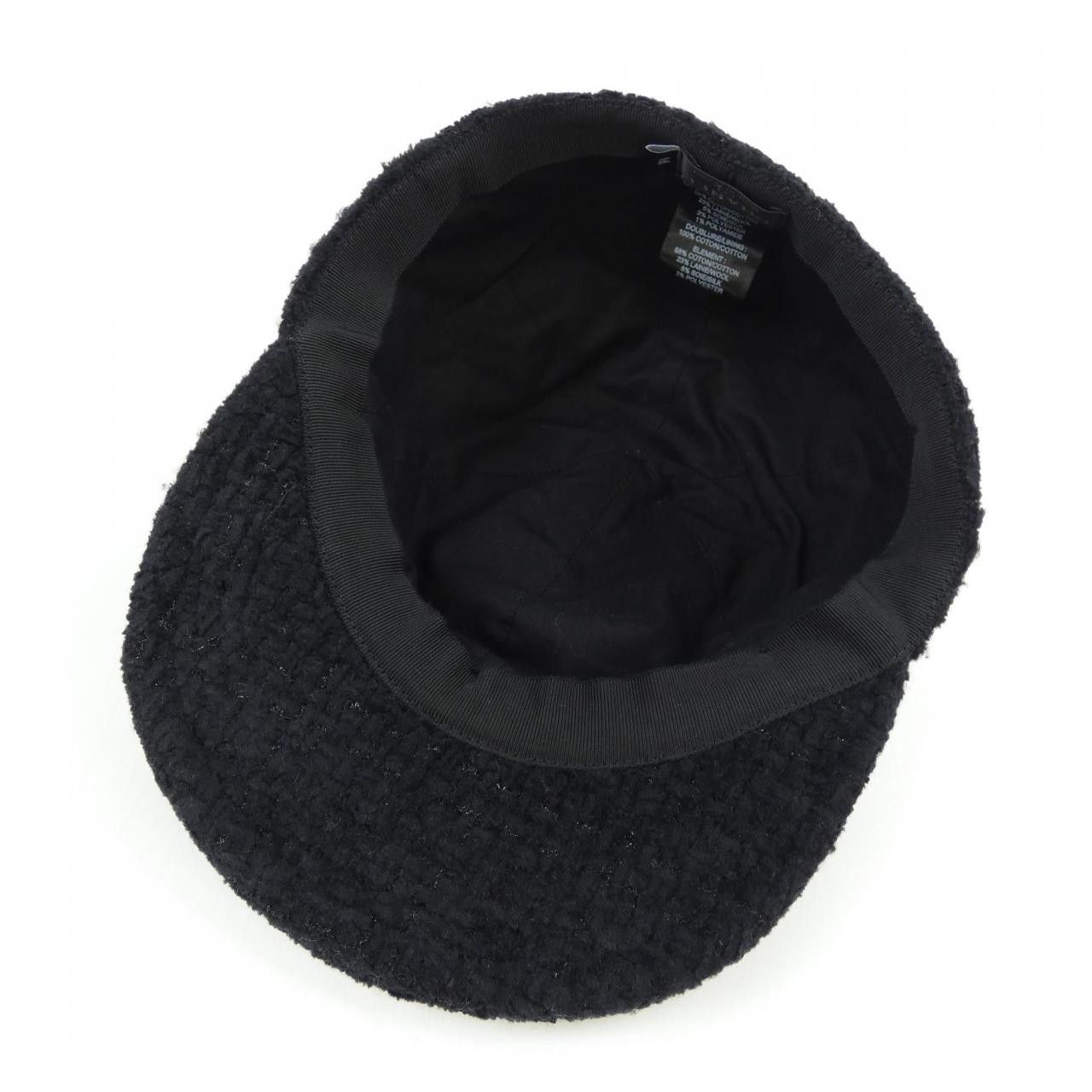 Chanel Chanel Chanel Cotton Wool Silk Blend Cap Textile Hats AA8562B09111 DUTY FREE for USA Size ONE SIZE - 5 Thumbnail