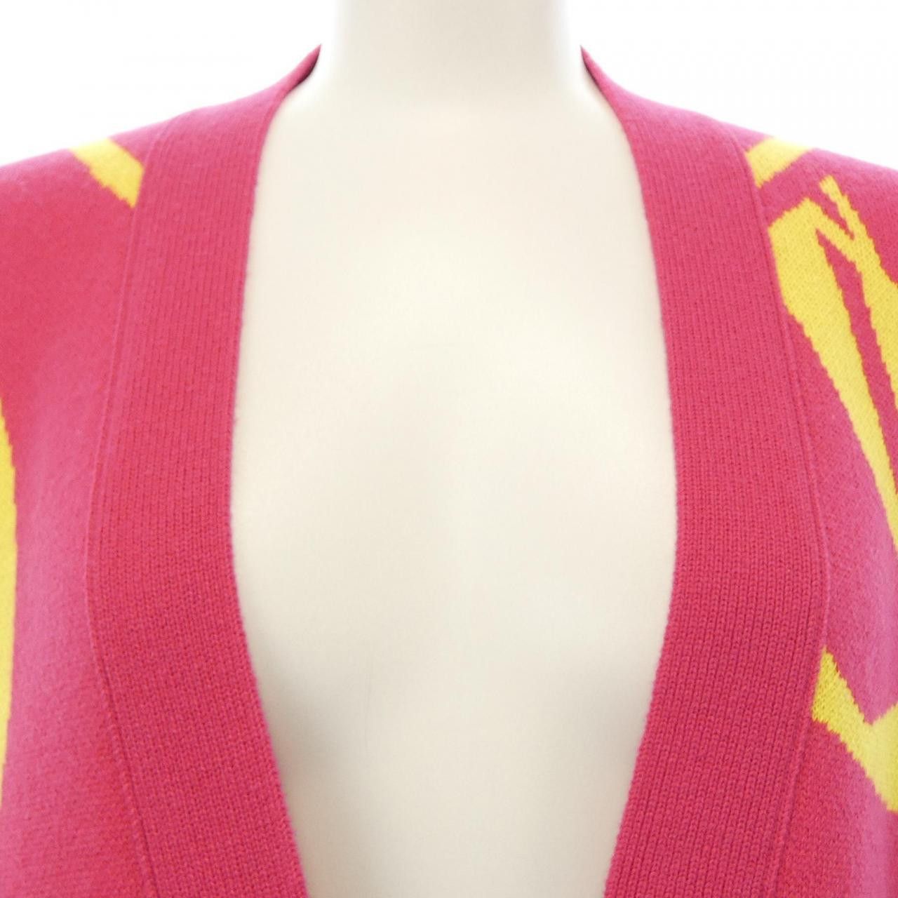Hermes Hermes Hermes LA PROMENADE DU MATIN Cashmere Long Cardigan Textile Tops 2H2105D2 DUTY FREE for USA Size ONE SIZE - 5 Thumbnail