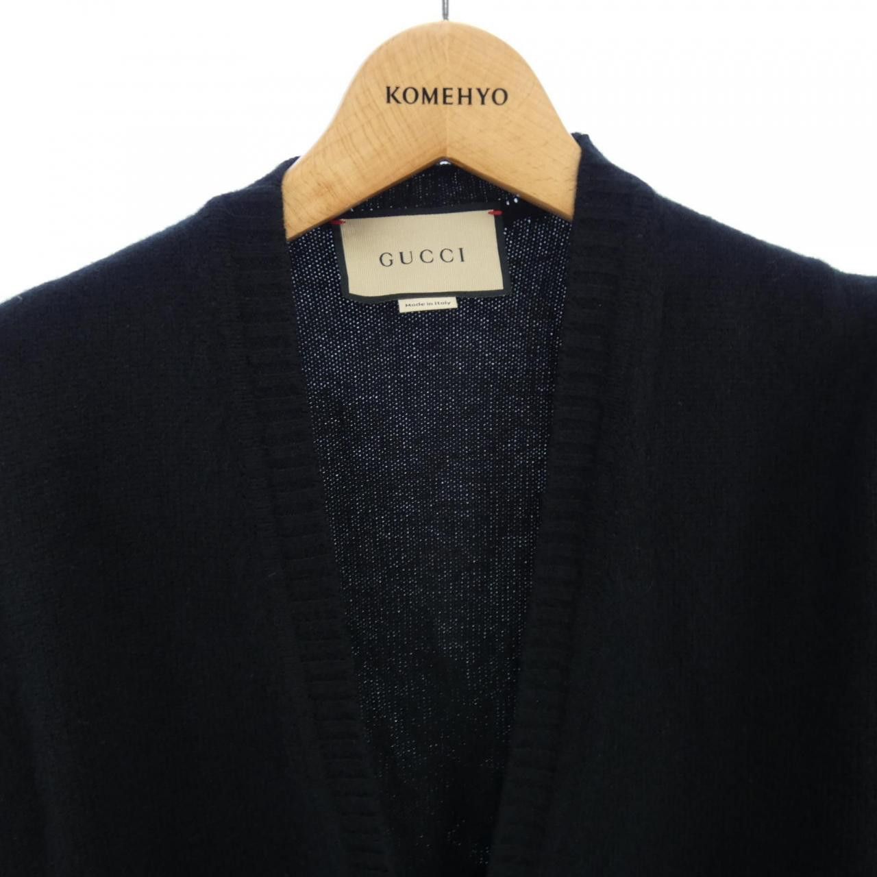 Gucci Gucci Gucci Cashmere Cardigan Textile Tops 678441XKB1R DUTY FREE for USA Size ONE SIZE - 5 Thumbnail