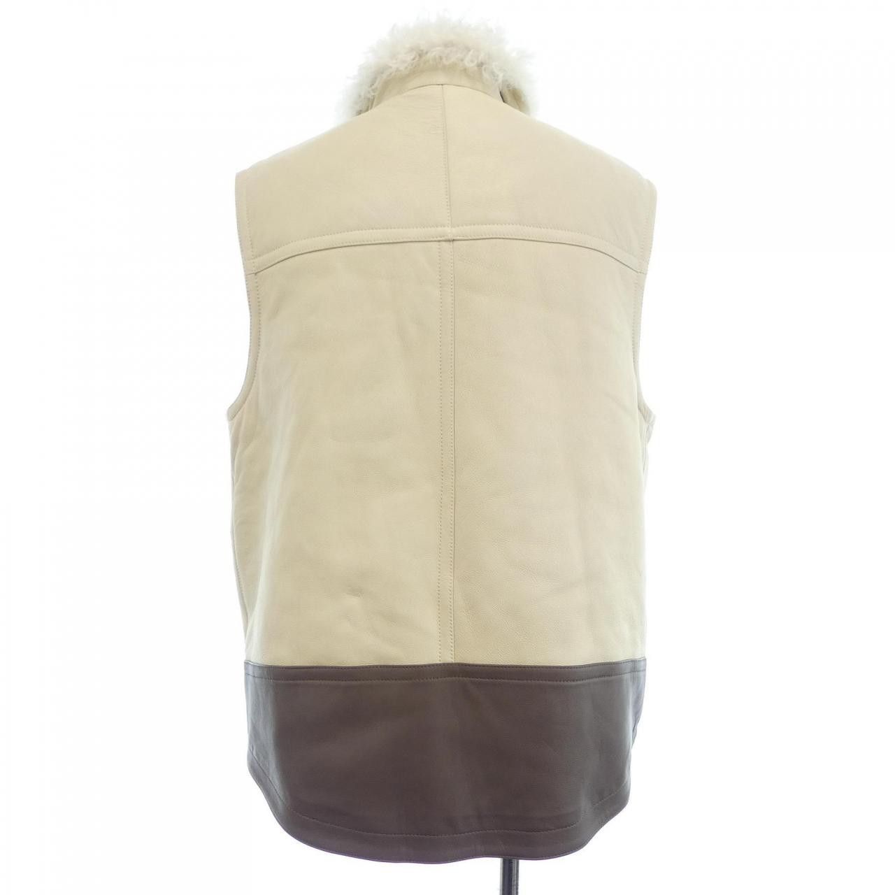 Hermes Hermes Hermes Shearling Vest Fur Tops DUTY FREE for USA Size ONE SIZE - 2 Thumbnail