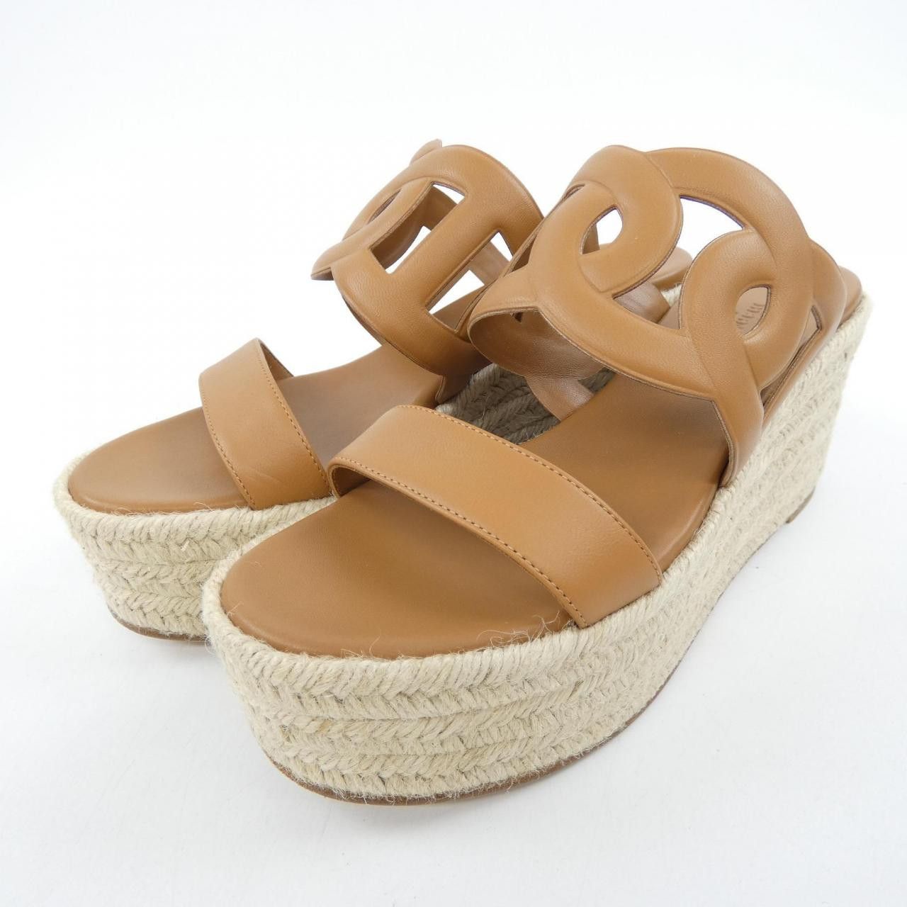 Hermes Hermes Hermes ITHEA30 Nappa Sandals Leather Shoes DUTY FREE for USA Size ONE SIZE - 3 Thumbnail