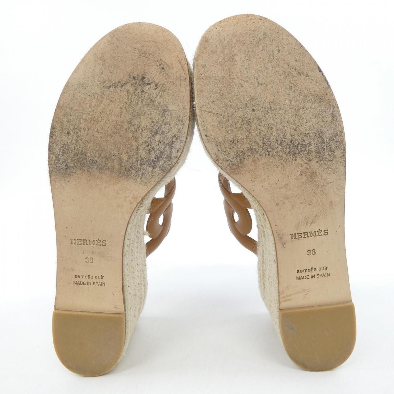 Hermes Hermes Hermes ITHEA30 Nappa Sandals Leather Shoes DUTY FREE for USA Size ONE SIZE - 4 Thumbnail