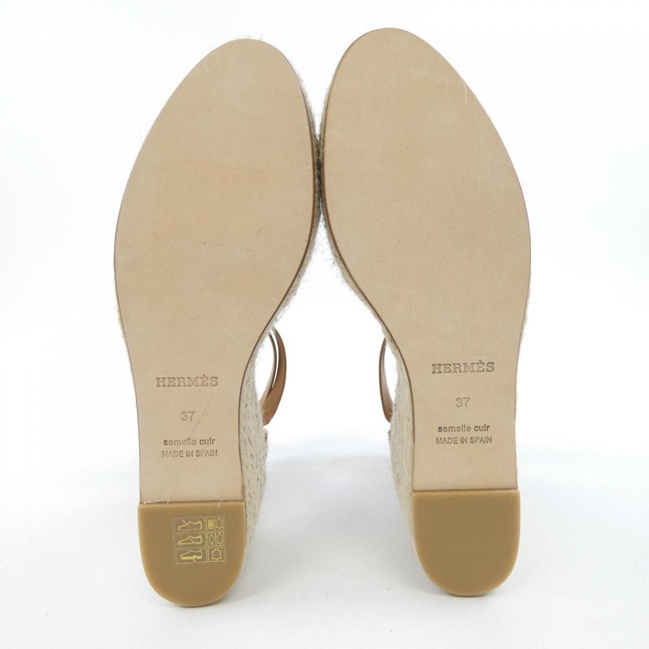 Hermes Hermes Hermes Tipoli Kelly Buckle Calf Sandals Leather Shoes DUTY FREE for USA Size ONE SIZE - 4 Thumbnail