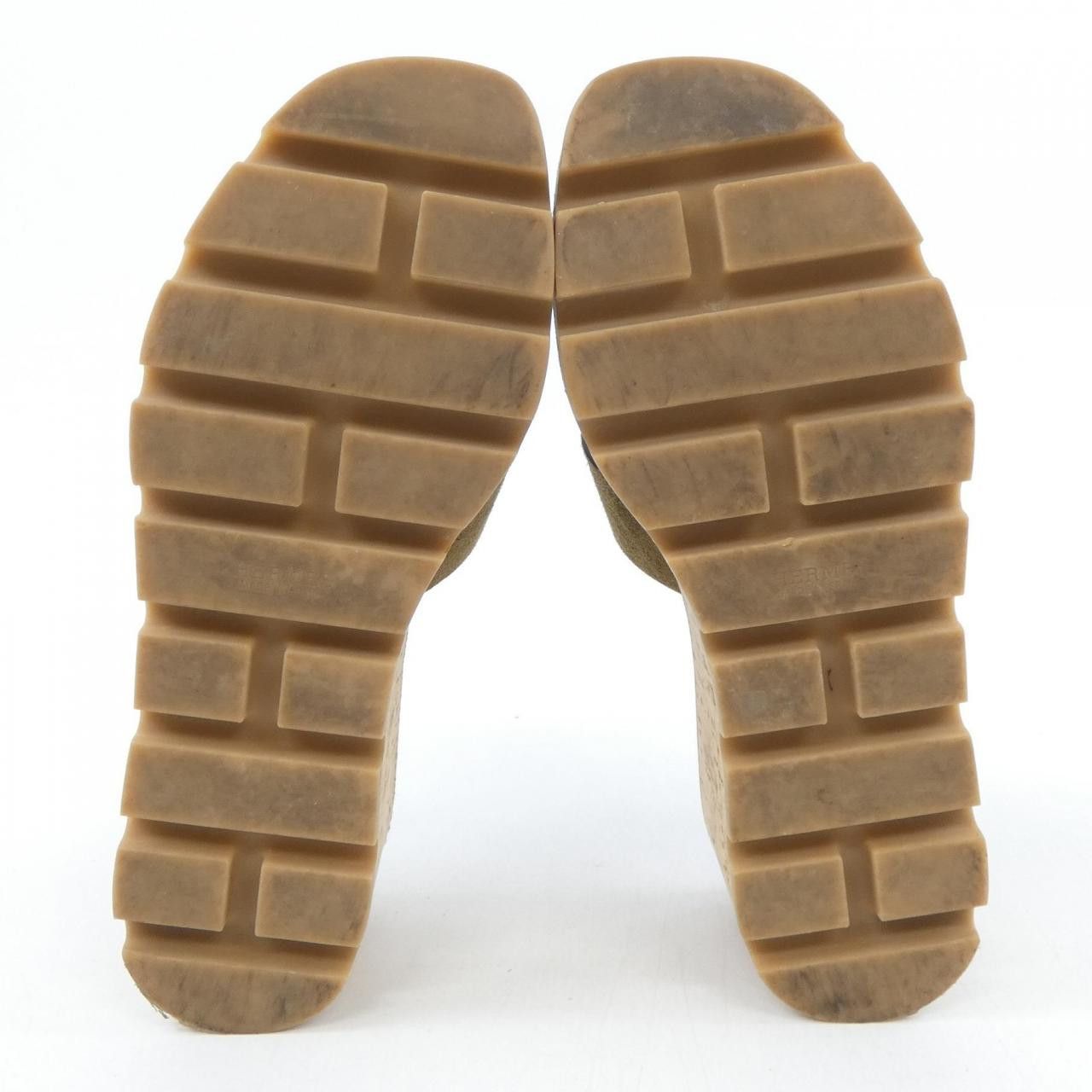Hermes Hermes Hermes Eze Chevre Velours Sandals Leather Shoes DUTY FREE for USA Size ONE SIZE - 4 Thumbnail