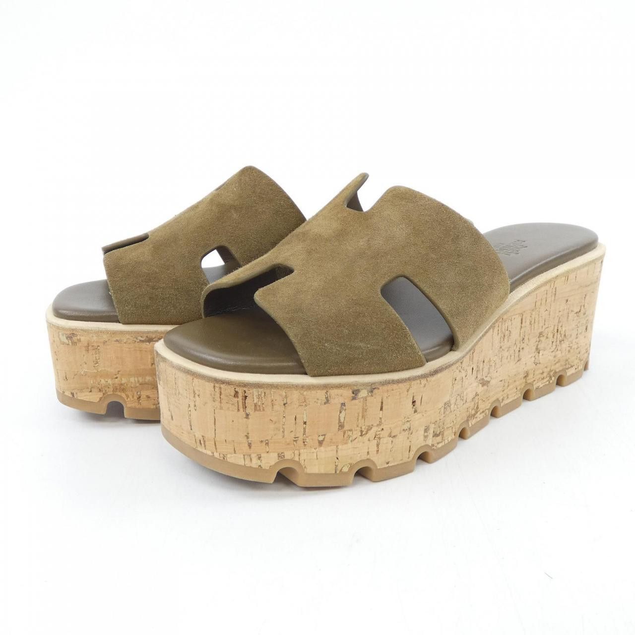 Hermes Hermes Hermes Eze Chevre Velours Sandals Leather Shoes DUTY FREE for USA Size ONE SIZE - 3 Thumbnail