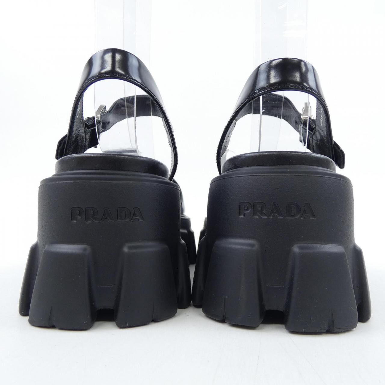 Prada Prada Prada Monolith Sandals Leather Shoes 1X526M DUTY FREE for USA Size ONE SIZE - 5 Thumbnail