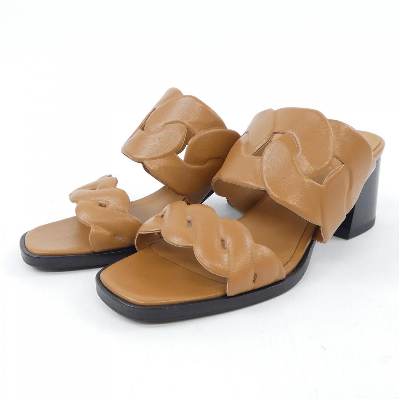 Hermes Hermes Hermes Gaby Nappa Sandals Leather Shoes DUTY FREE for USA Size ONE SIZE - 3 Thumbnail