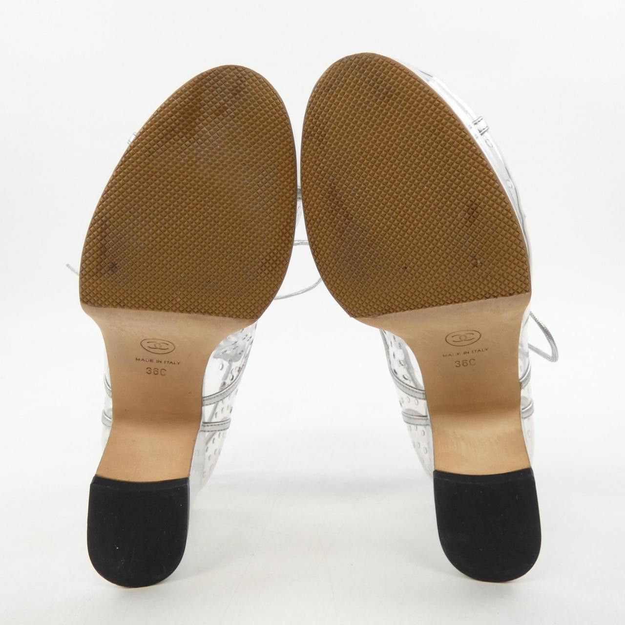Chanel Chanel Chanel PVC IRI Calf Lace Up Shoes Leather Shoes G31826Y50299 DUTY FREE for USA Size ONE SIZE - 4 Thumbnail