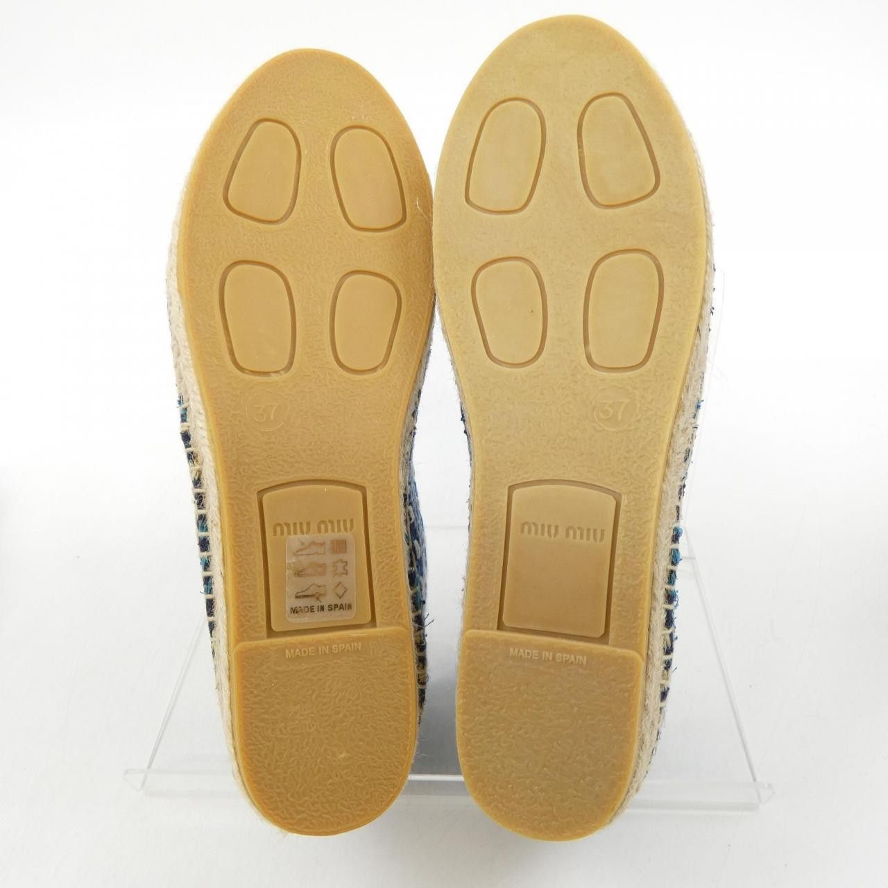 Miu Miu Miu Miu Miu Miu Fabric Platform Sandals Others Shoes 5S095D DUTY FREE for USA Size ONE SIZE - 4 Thumbnail