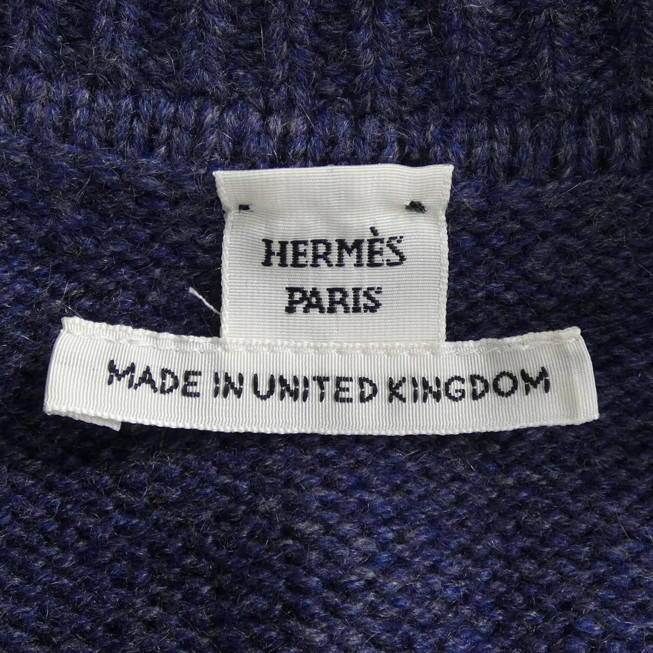 Hermes Hermes Hermes Canadian Button Cashmere Knitwear Textile Tops DUTY FREE for USA Size ONE SIZE - 4 Thumbnail