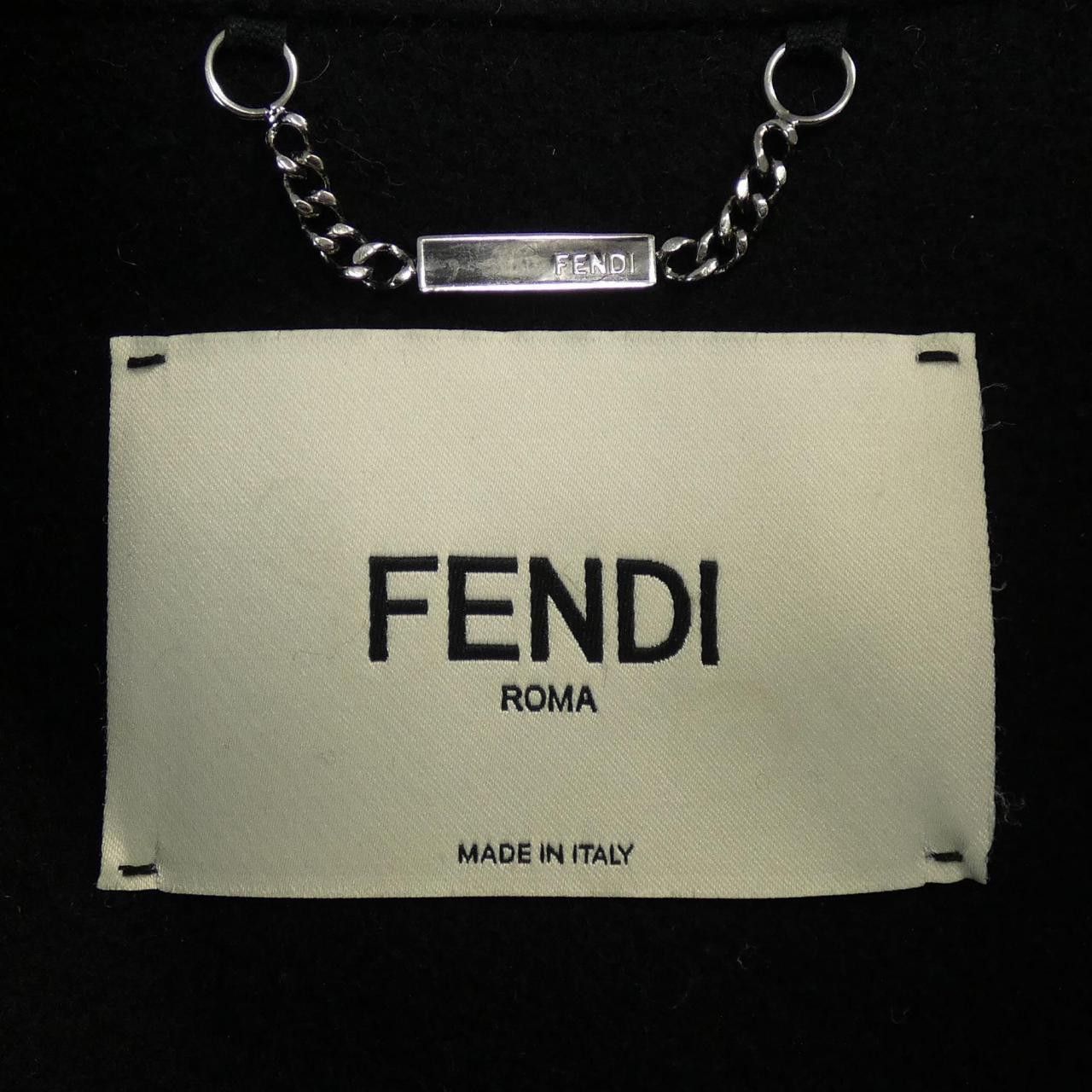 Fendi Fendi Fendi Wool Coat Textile Outerwear FF8521A5G0 DUTY FREE for USA Size ONE SIZE - 4 Thumbnail