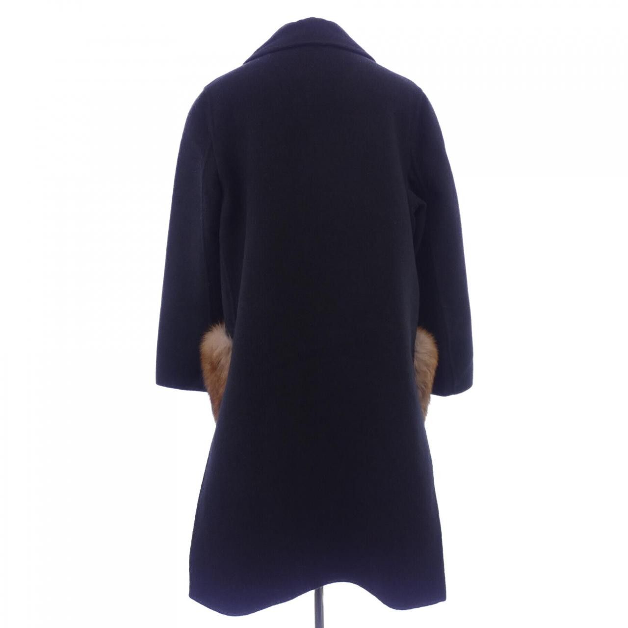 Fendi Fendi Fendi Wool Coat Textile Outerwear FF8521A5G0 DUTY FREE for USA Size ONE SIZE - 2 Thumbnail
