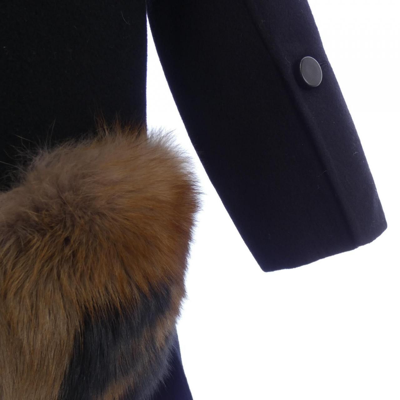 Fendi Fendi Fendi Wool Coat Textile Outerwear FF8521A5G0 DUTY FREE for USA Size ONE SIZE - 6 Thumbnail