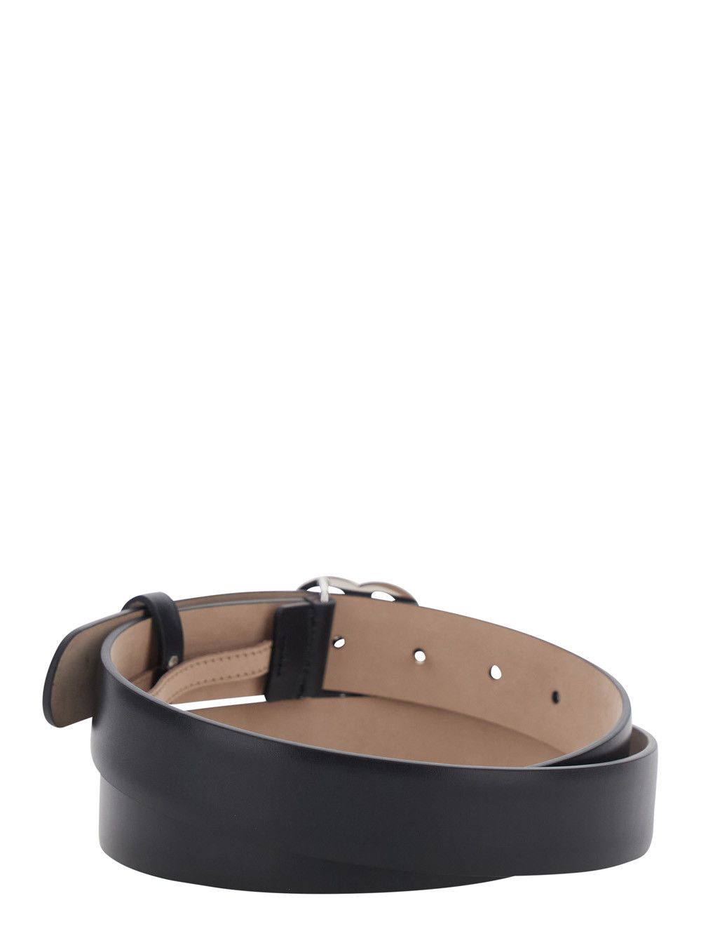 Gucci 'GG Running' Black Belt with GG Plate Clasp and Loops in Leather for Men Size ONE SIZE - 3 Thumbnail