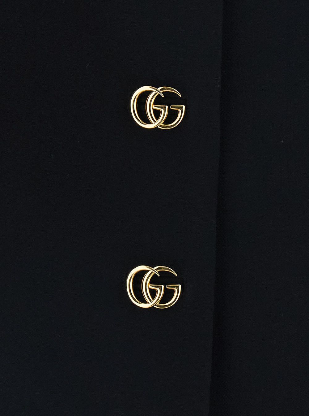 Gucci Black Wool Crepe Double G Button Mini Skirt for Women Size 28" / US 6 / IT 42 - 3 Thumbnail