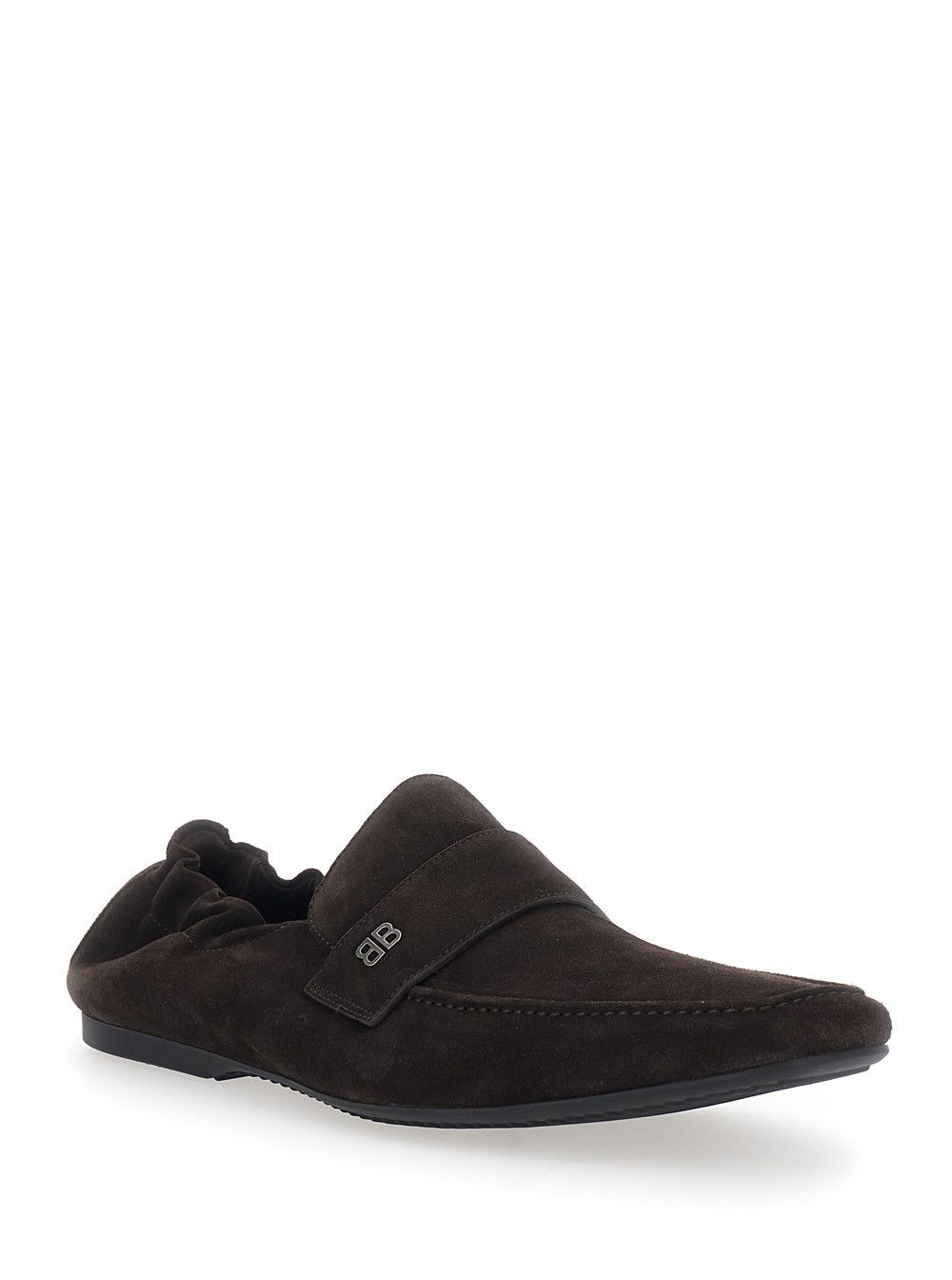 Balenciaga 'PALERMO' Brown Loafers with Rounded Toe in Leather for Men Size US 9 / EU 42 - 2 Thumbnail