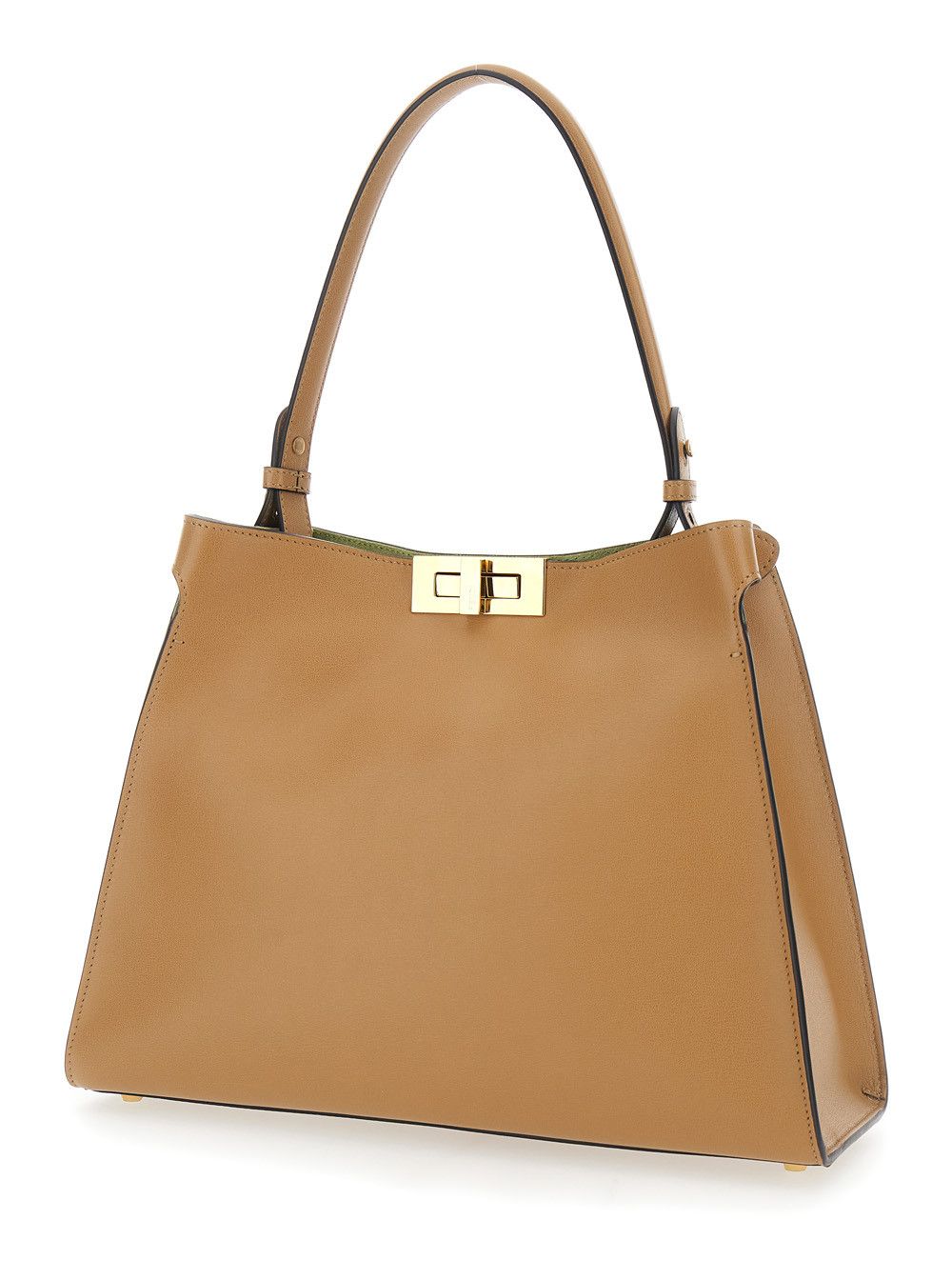 Fendi Fendi Way Tote Bag with Removable Handle and Turn Lock in Beige Leather for Women Size ONE SIZE - 2 Thumbnail