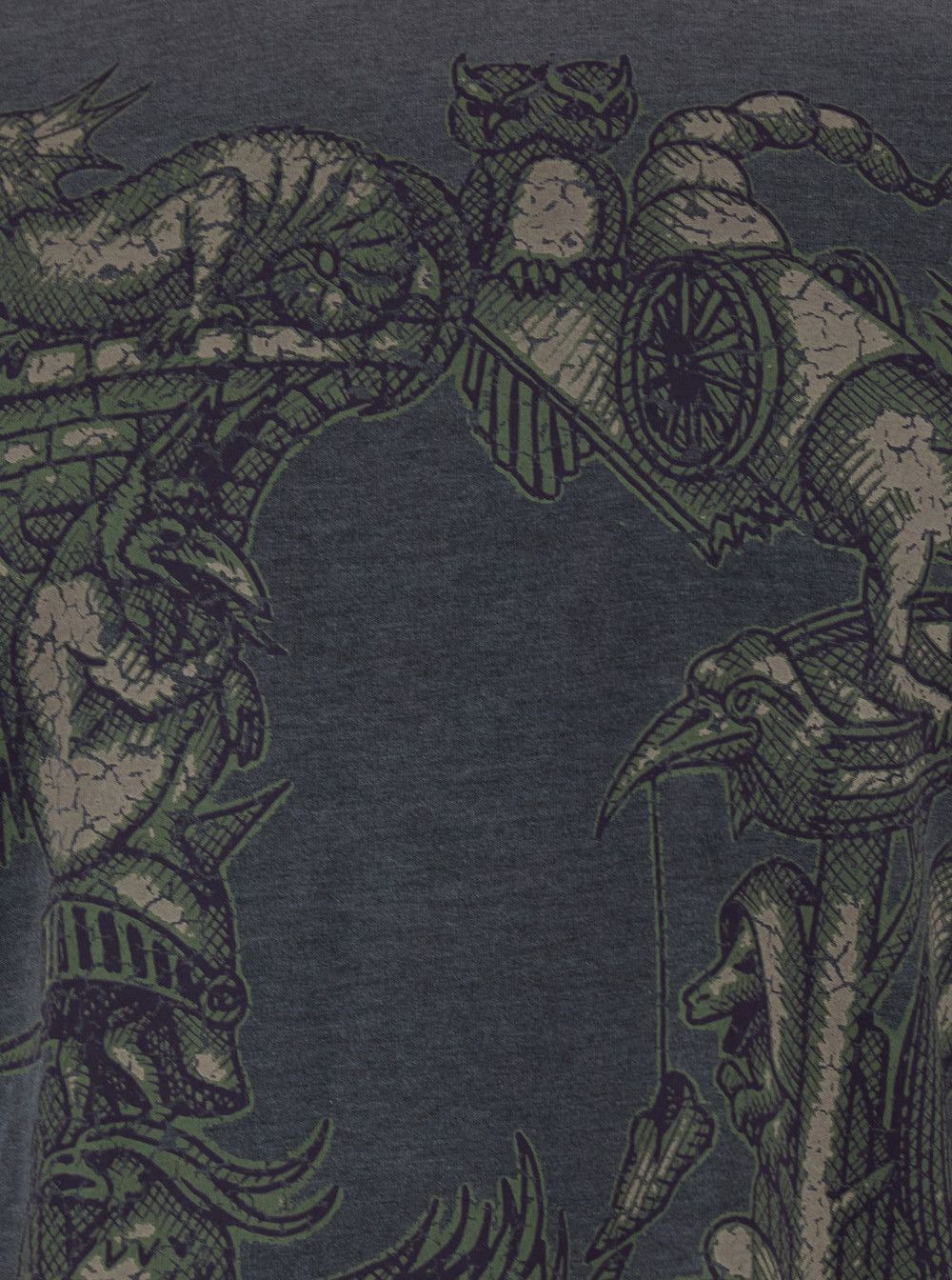 Diesel Gray T-shirt with Long Sleeves and Print on the Front in Cotton Blend for Men Size US L / EU 52-54 / 3 - 3 Thumbnail