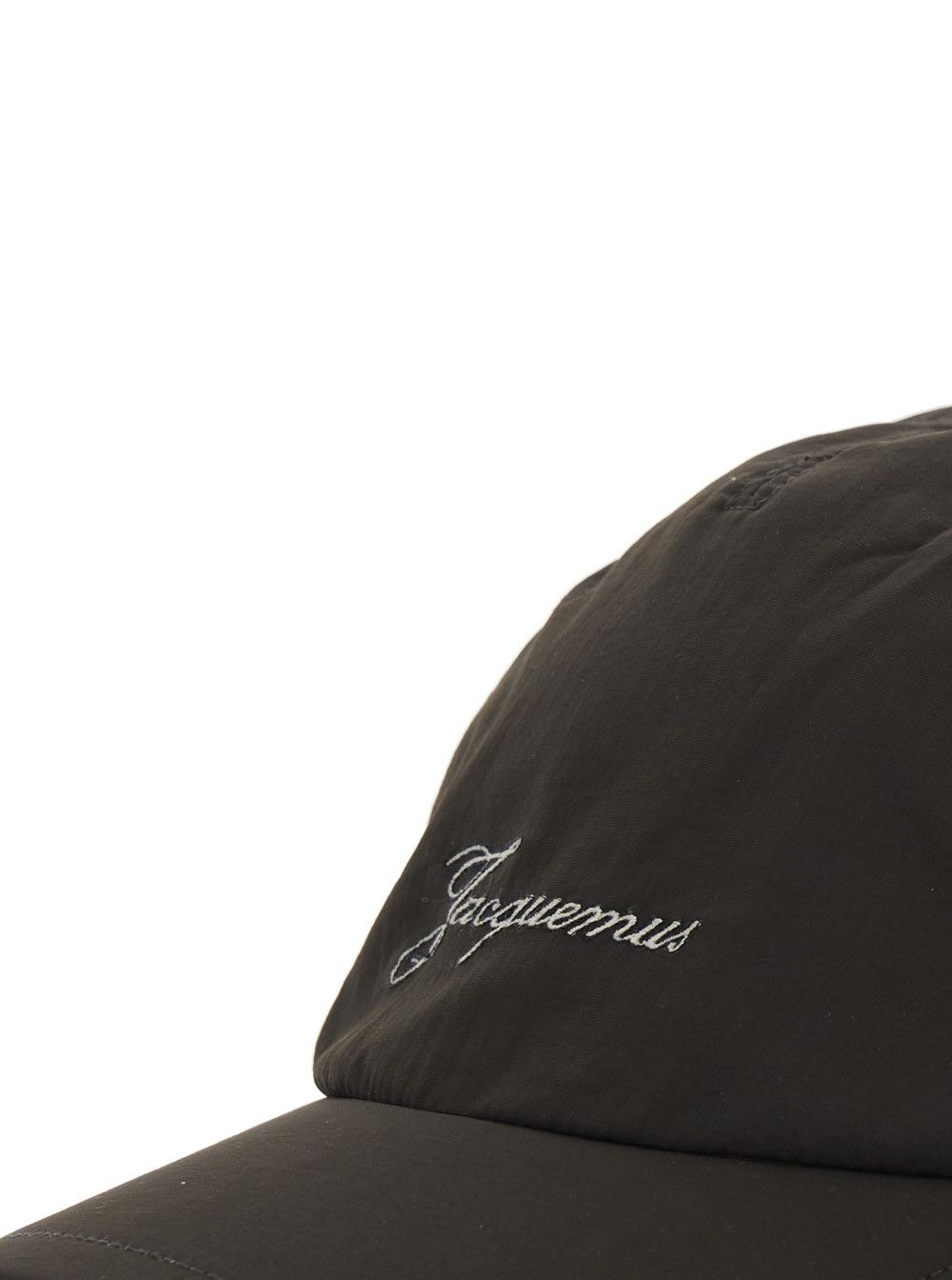 Jacquemus 'La Casquette Balluchon' Brown Baseball Cap with Drawstring Closure at the Back and Logo Lettering on the Front in Cotton Man Size ONE SIZE - 3 Thumbnail