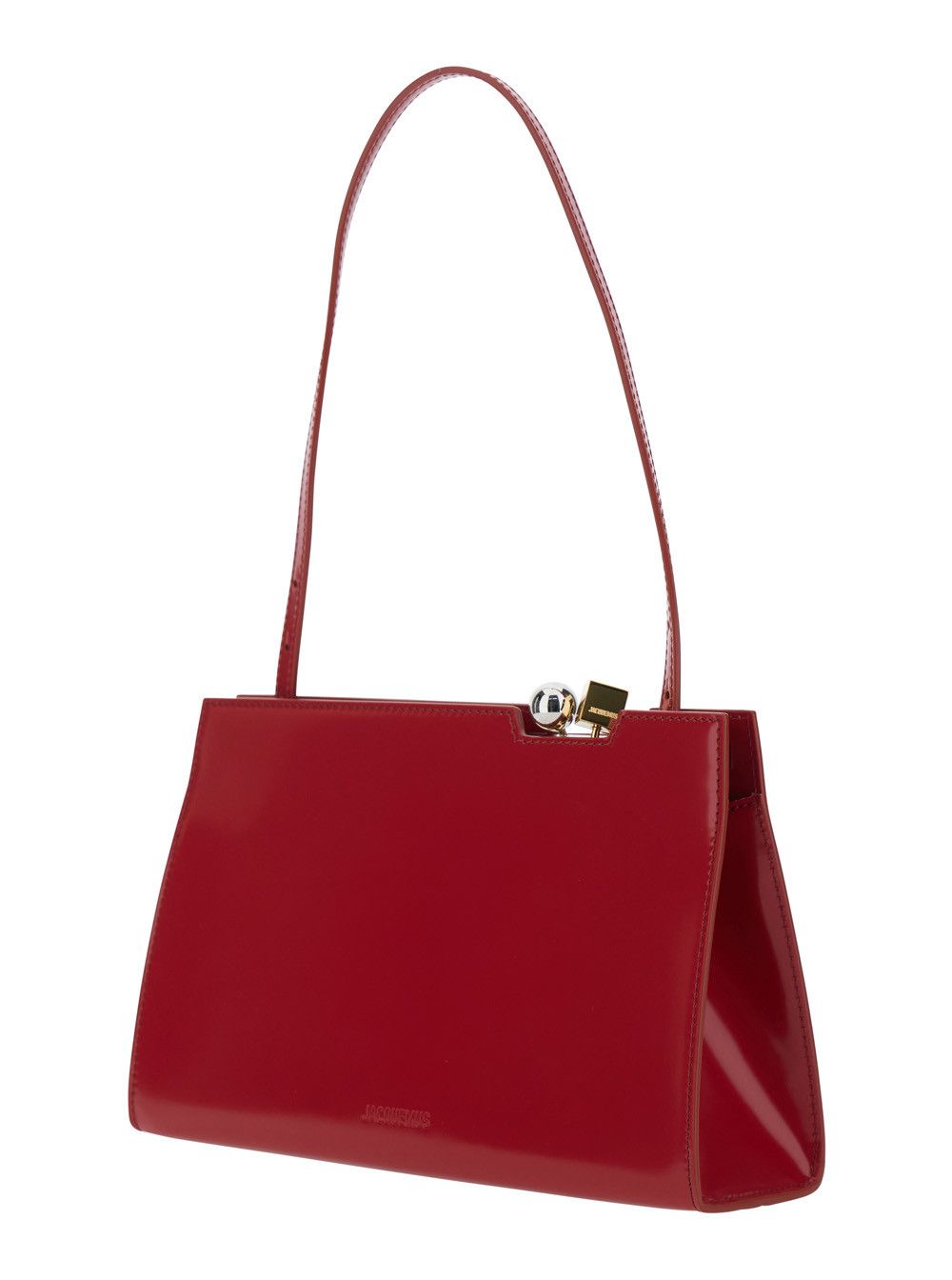 Jacquemus 'Le Salon' Red Handbag with Gold and Silver Charm in Leather for Women Size ONE SIZE - 2 Thumbnail