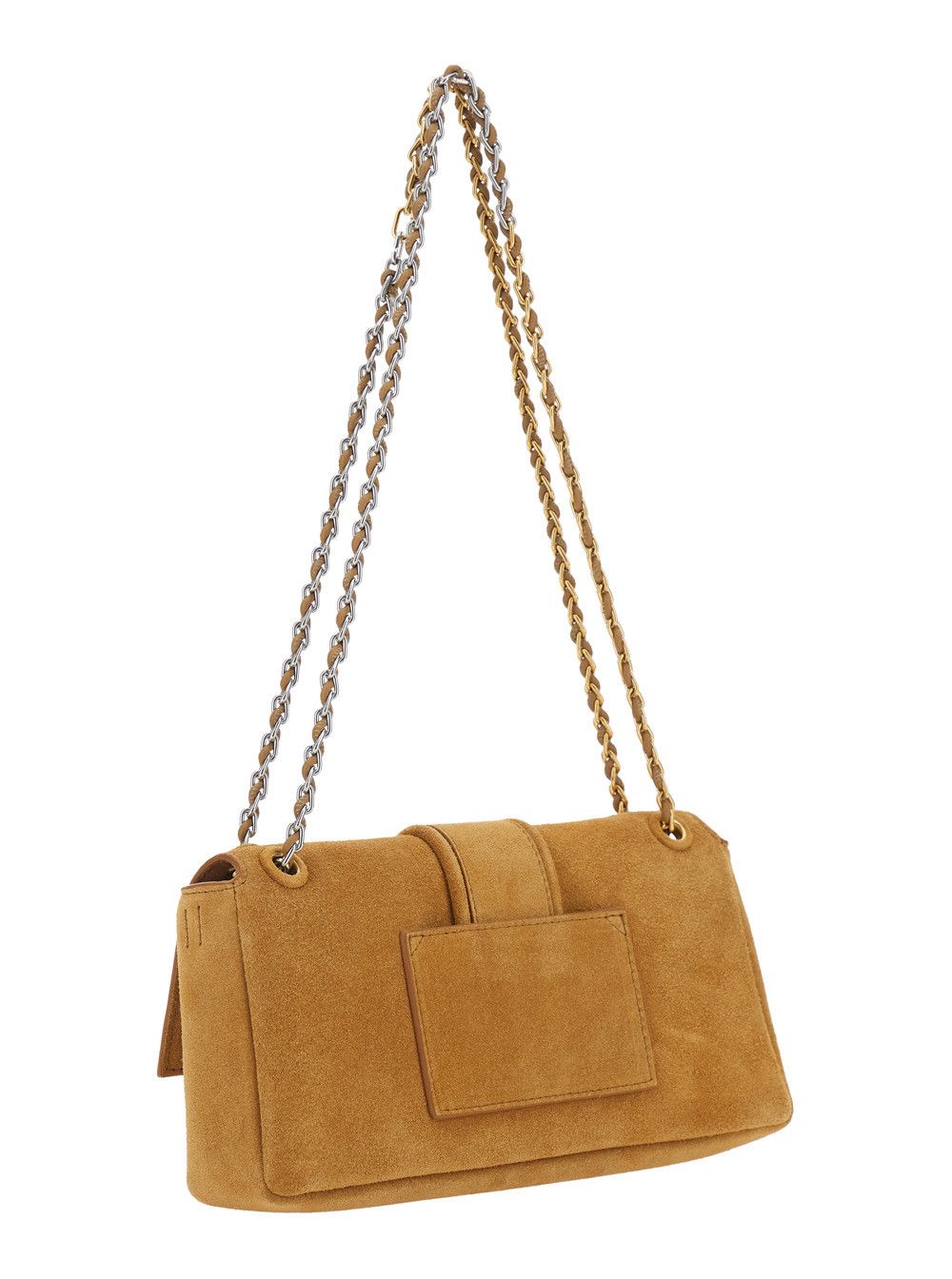 Jacquemus Shoulder Bag 'Le Bambino Chaine' with Chain Strap and Crocodile-Embossed Ecoleather in Brown for Women Size ONE SIZE - 3 Thumbnail