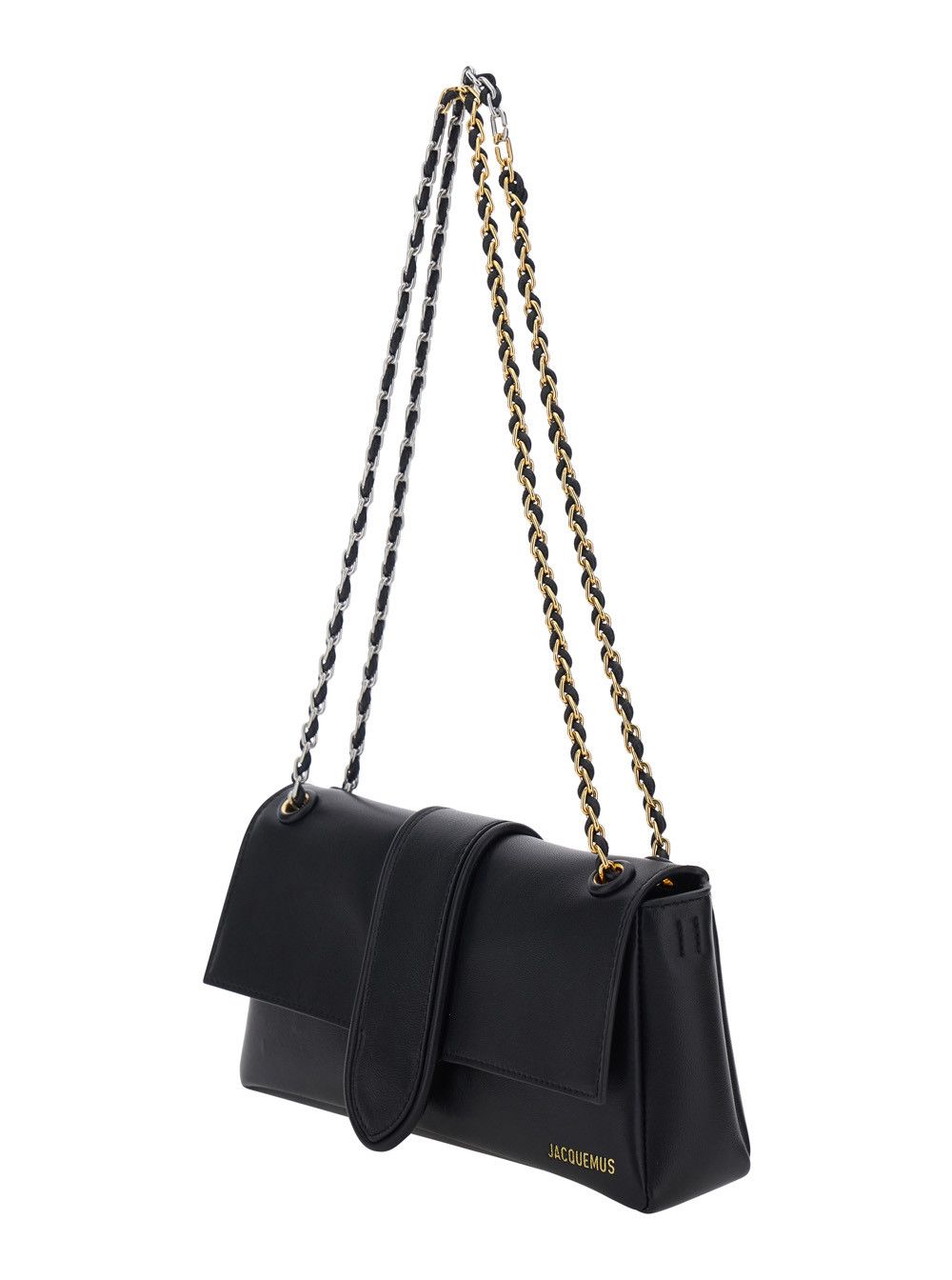 Jacquemus Black "LE BAMBINO CHAINE" Shoulder Bag In Leather for Women Size ONE SIZE - 2 Thumbnail