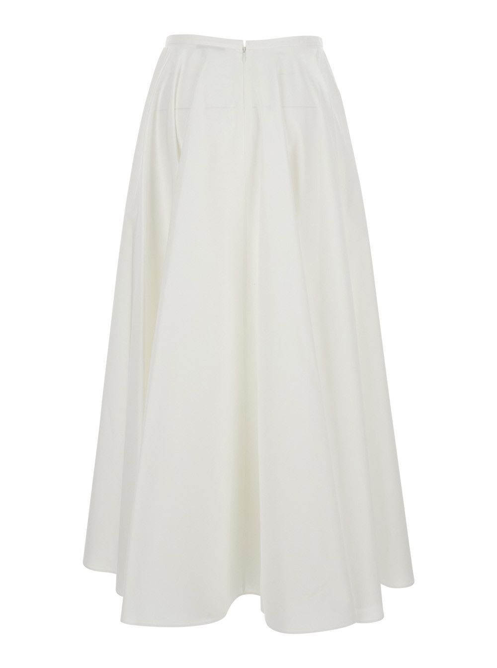 Givenchy White 'Circular Skirt' with Flared Design in Cotton for Women Size 30" / US 8 / IT 44 - 2 Thumbnail