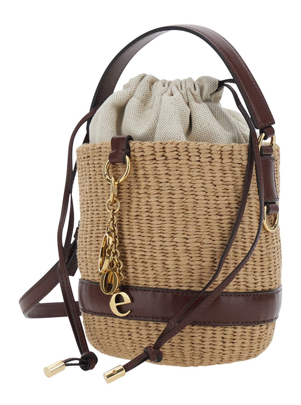 Chloe Handbag 'S941' with Leather Charm Beige Women Size ONE SIZE - 2 Thumbnail