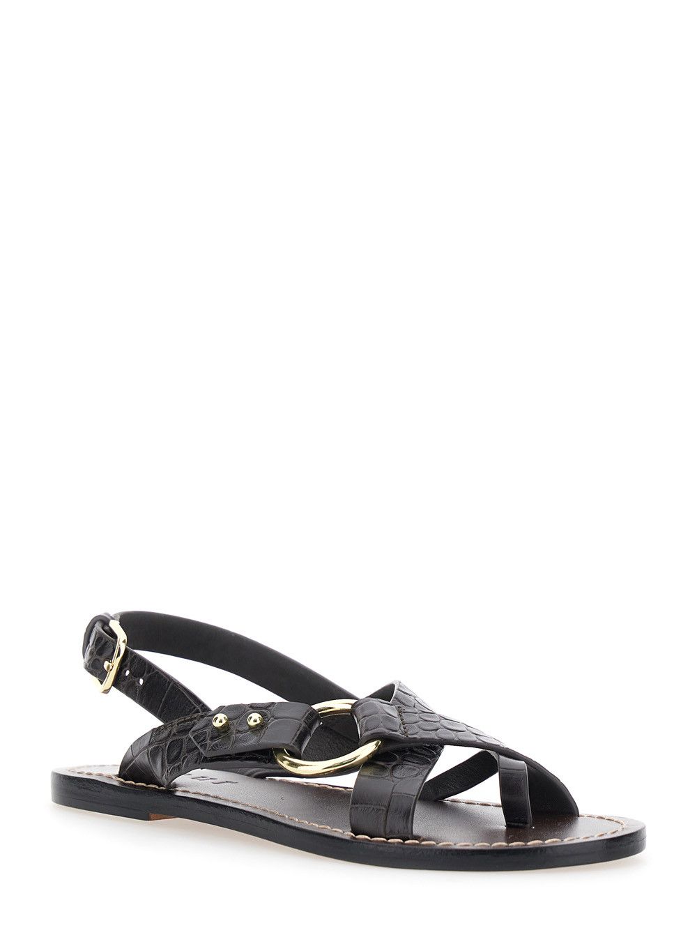 Soeur FLORENCE Brown Leather Sandals for Women Size US 10 / IT 40 - 2 Thumbnail