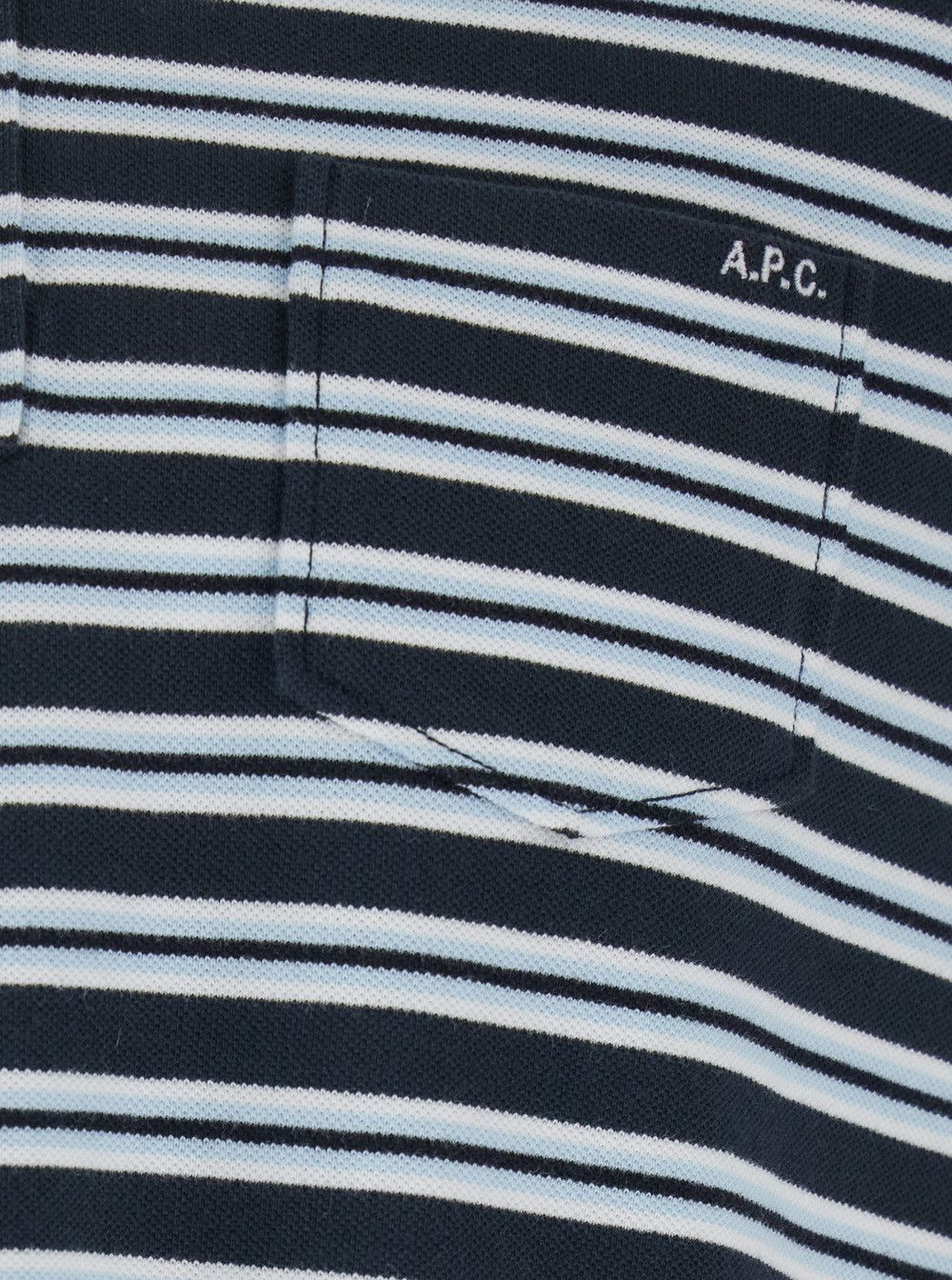 A.P.C. Multicolor Polo Shirt with horizontal striped motif In cotton for men Size US XL / EU 56 / 4 - 3 Thumbnail
