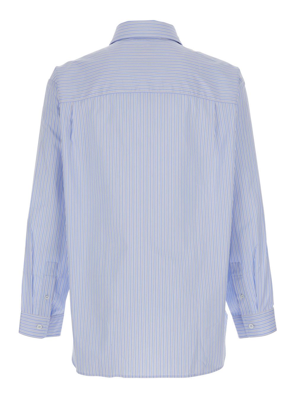 A.P.C. Light Blue Long-Sleeved Shirt with Classic Collar and Striped Motif in Cotton for Men Size US L / EU 52-54 / 3 - 2 Thumbnail