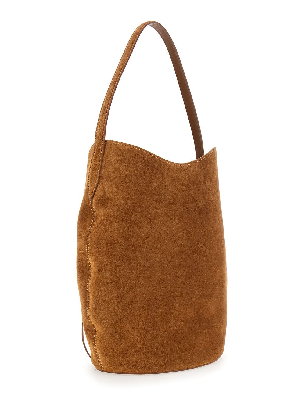Liffner Shoulder Bag 'Belted Bucket Bag Large Cow Suede' in Brown Leather for Women Size ONE SIZE - 3 Thumbnail