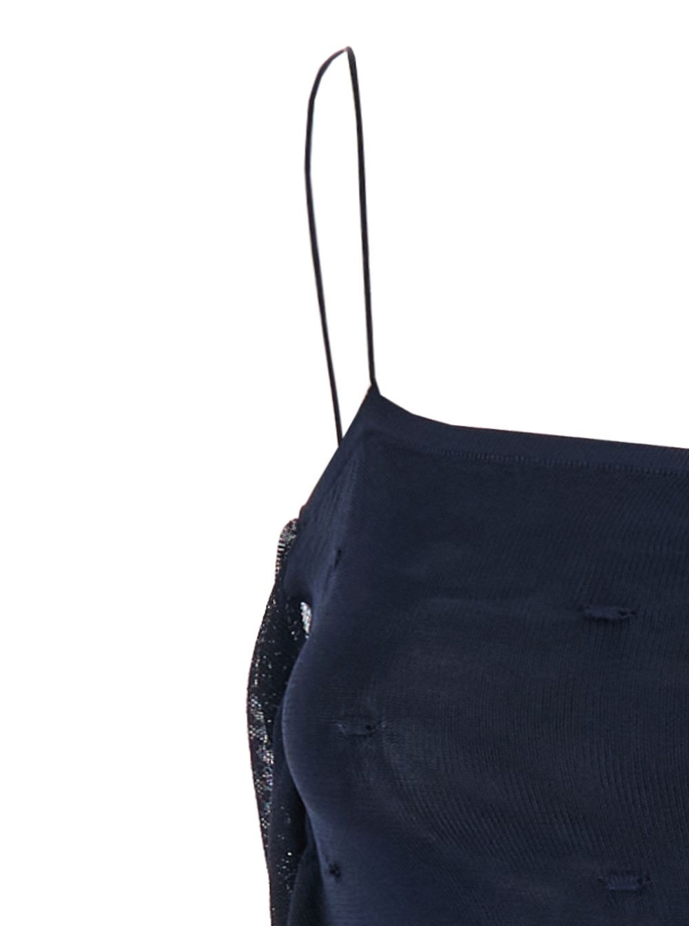 Jacquemus Blue Dress with Straight Neckline in Tech Fabric for Women Size M / US 6-8 / IT 42-44 - 3 Thumbnail
