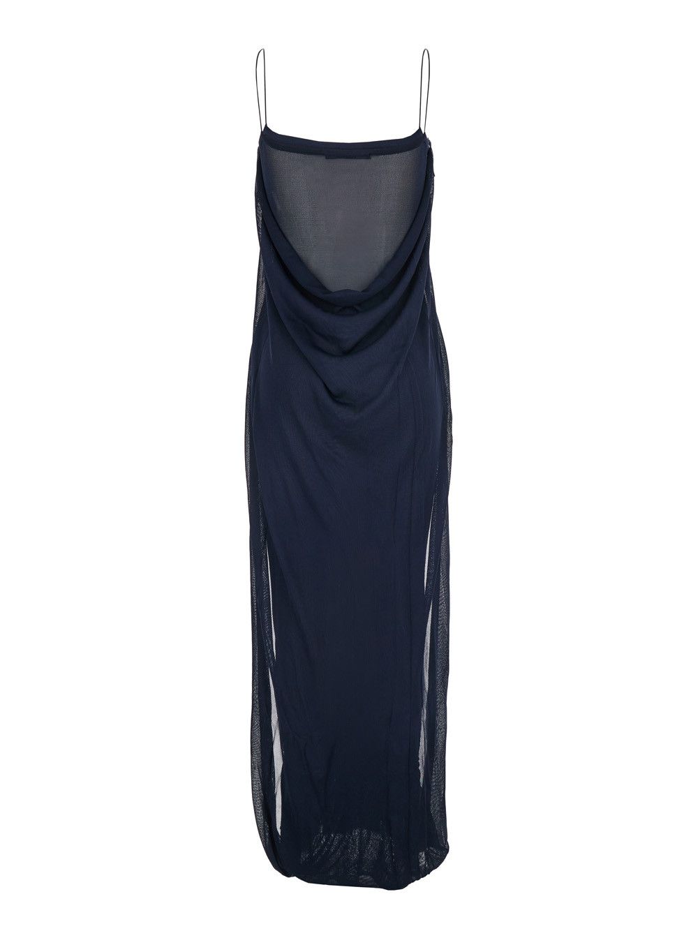 Jacquemus Blue Dress with Straight Neckline in Tech Fabric for Women Size M / US 6-8 / IT 42-44 - 2 Thumbnail
