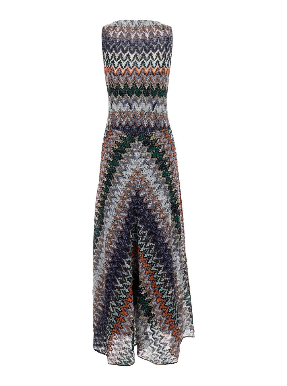 Missoni Dress 'SLEEVELESS LONG DRESS' Multicolor in Viscose Women Size M / US 6-8 / IT 42-44 - 2 Thumbnail