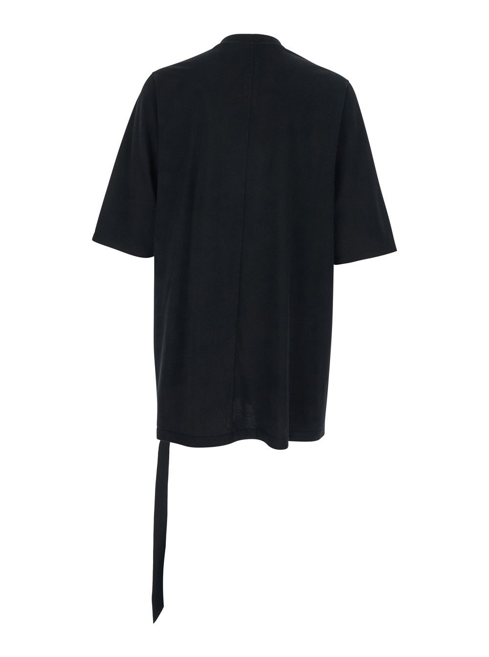 Rick Owens Drkshdw Black Cotton Crew Neck T-shirt with Raised Collar Size US S / EU 44-46 / 1 - 2 Thumbnail