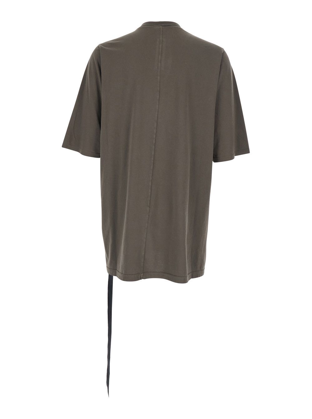 Rick Owens Drkshdw Gray Crew Neck T-Shirt with Raised Collar for Men Size US M / EU 48-50 / 2 - 2 Thumbnail