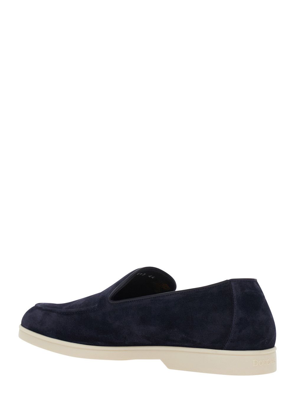 Doucal's Blue Loafers with Rounded Toe in Leather for Men Size US 8 / EU 41 - 3 Thumbnail