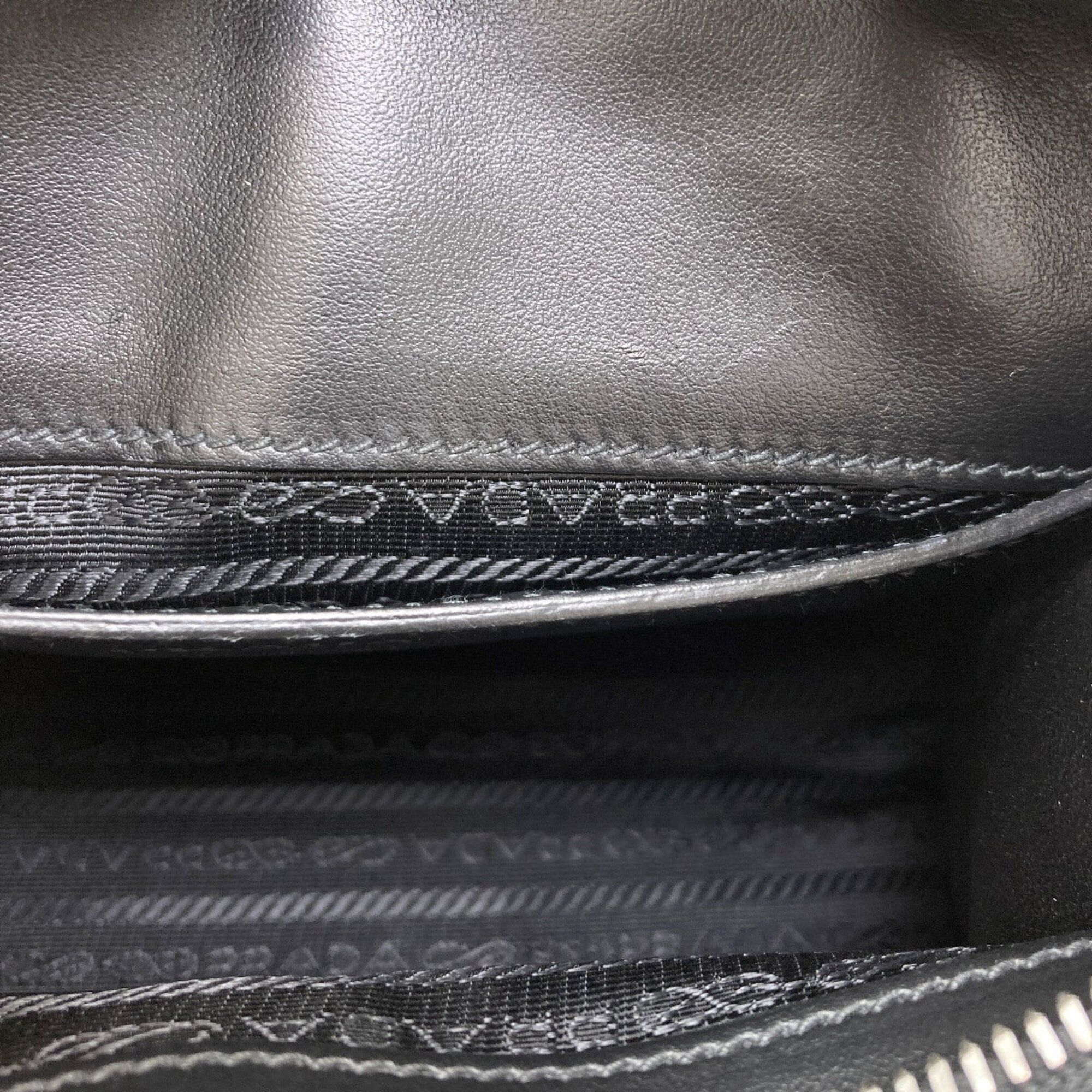 Prada Prada 1BA269 Triangle 2-Way Handbag, Saffiano Leather, Women's Size ONE SIZE - 9 Thumbnail