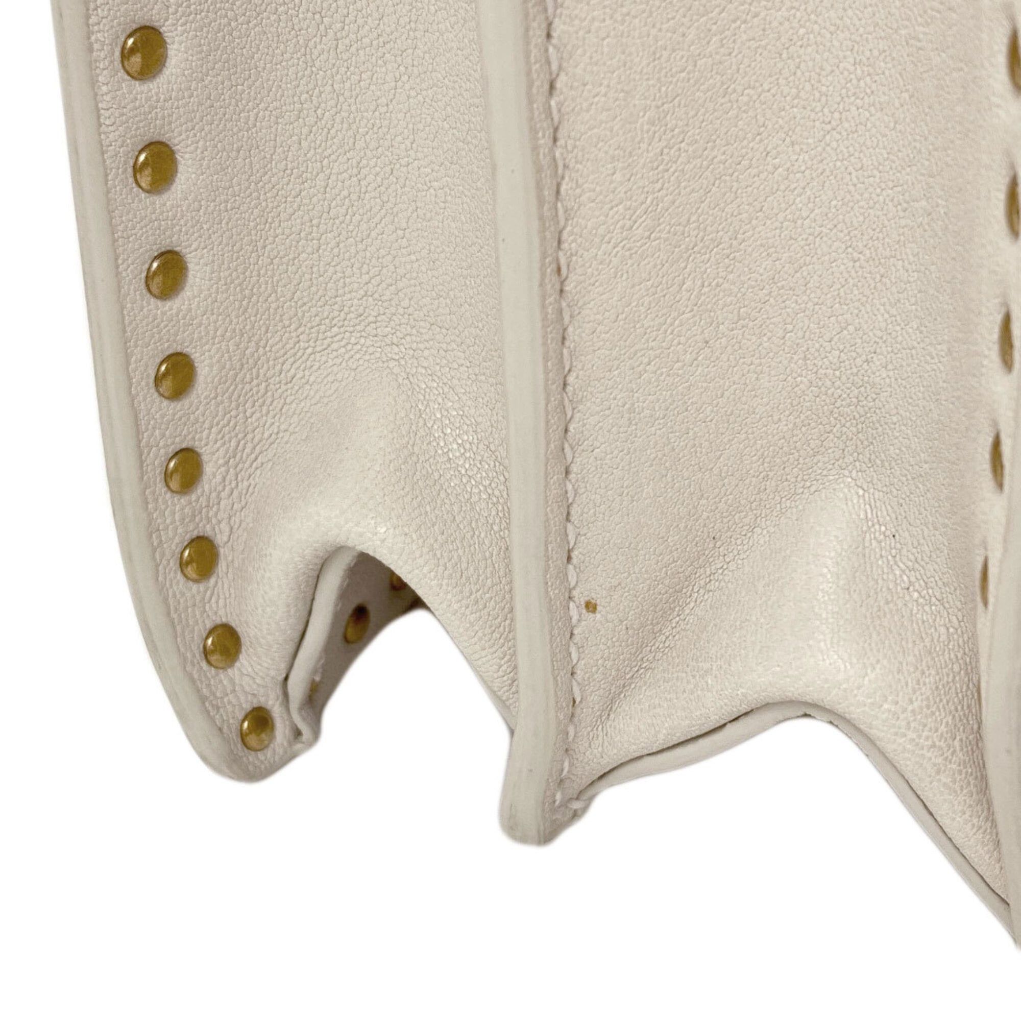 Miu Miu Miu Miu Miu Studded 2-Way Handbag, Calfskin, Women's Size ONE SIZE - 13 Thumbnail